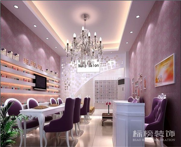 深圳美甲店墻面裝飾怎么做？